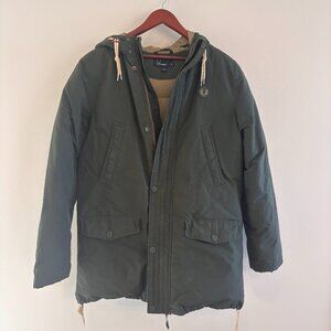 Fred Perry Parka - Green, Size M